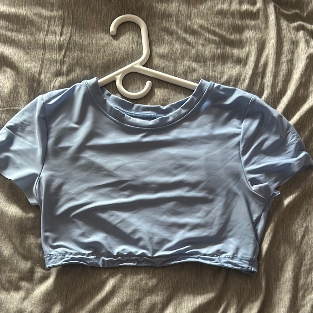 Light Blue Women's Crop Top